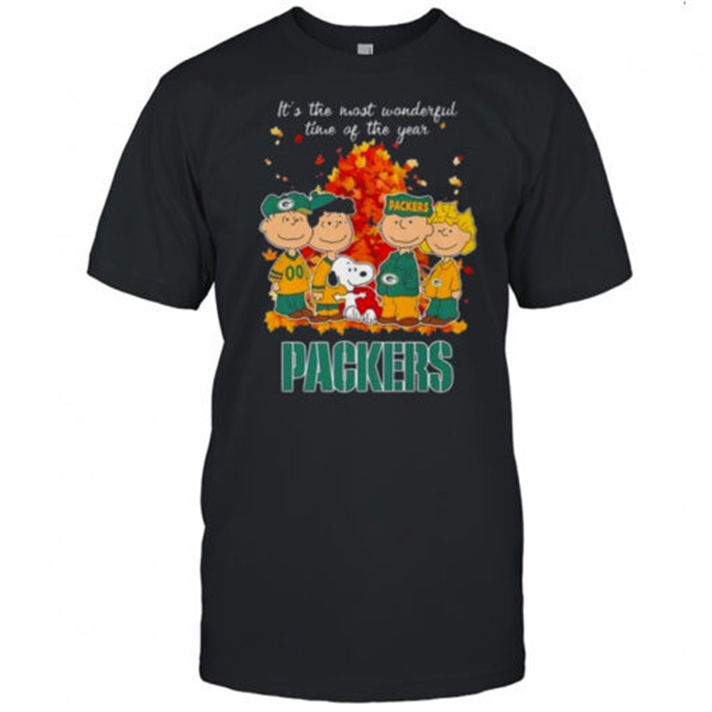 snoopy-and-friends-x-packers-sports-team-its-the-most-wonderful-time-of-the-year-jk9q71y7 Snoopy And Friends X Packers Sports Team Its The Most Wonderful Time Of The Year Autumn T-Shirt