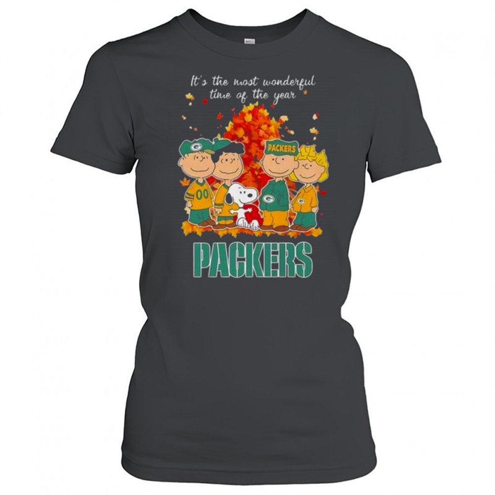 snoopy-and-friends-x-packers-sports-team-its-the-most-wonderful-time-of-the-year-jk9q71y7 Snoopy And Friends X Packers Sports Team Its The Most Wonderful Time Of The Year Autumn T-Shirt