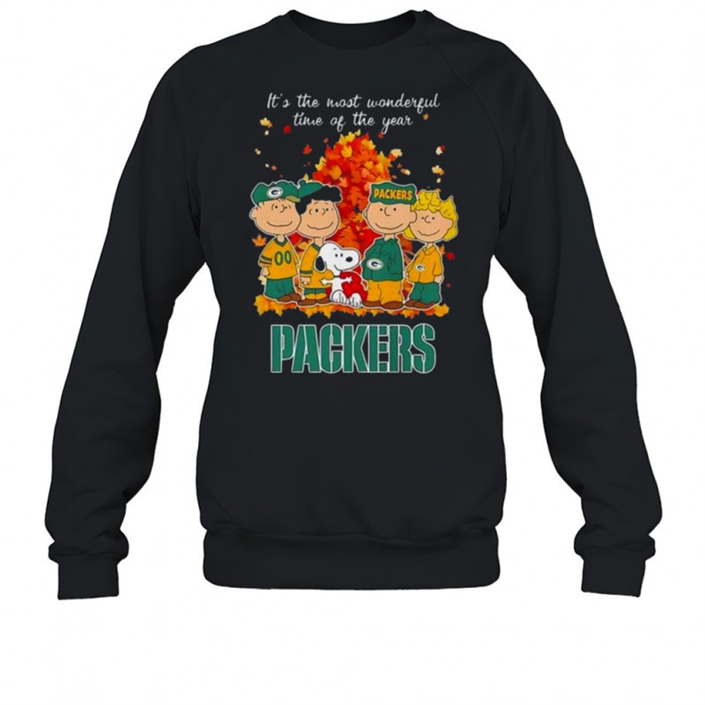 snoopy-and-friends-x-packers-sports-team-its-the-most-wonderful-time-of-the-year-jk9q71y7 Snoopy And Friends X Packers Sports Team Its The Most Wonderful Time Of The Year Autumn T-Shirt