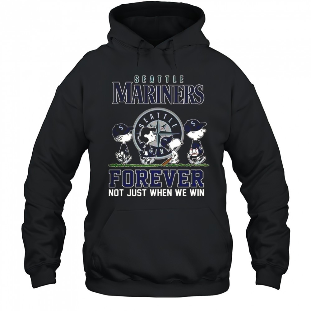 Snoopy And Friends X Seattle Mariners Forever Not Just When We Win Baseball Lovers T-Shirt