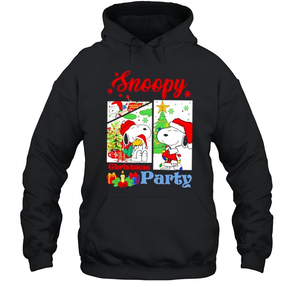 Snoopy And Woodstock Christmas Party shirt