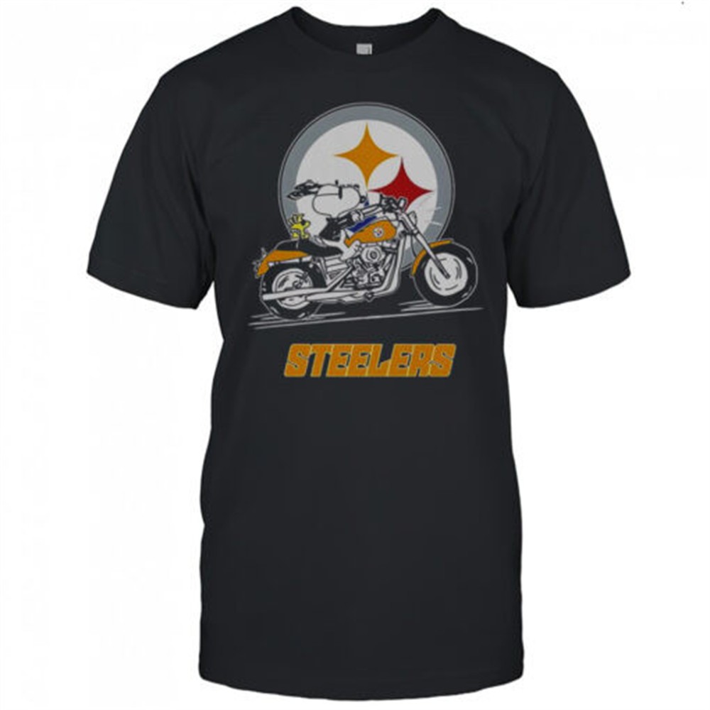 snoopy-and-woodstock-driving-motorbike-pittsburgh-steelers-t-shirt-ol2tiifd Snoopy And Woodstock Driving Motorbike Pittsburgh Steelers T-Shirt