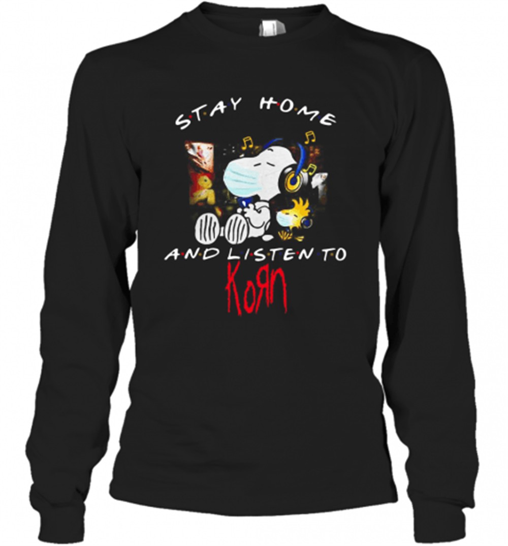 snoopy-and-woodstock-face-mask-stay-home-and-listen-to-korn-nu-metal-band-t-shir-5t54k175 Snoopy And Woodstock Face Mask Stay Home And Listen To Korn Nu Metal Band T-Shirt