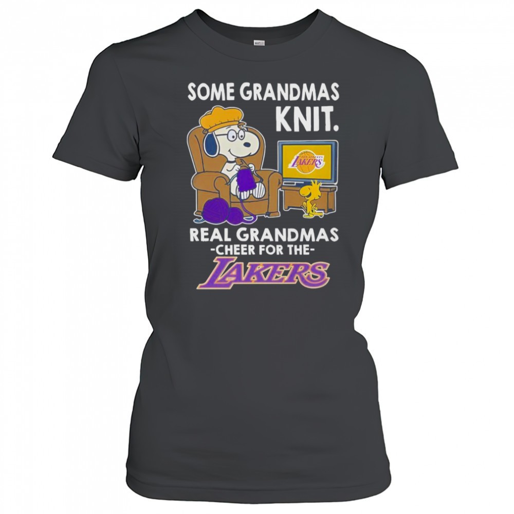 snoopy-and-woodstock-the-peanuts-some-grandmas-knit-real-grandmas-cheer-los-ange-cuirjrfg Snoopy And Woodstock The Peanuts Some Grandmas Knit Real Grandmas Cheer Los Angeles Lakers T-Shirt