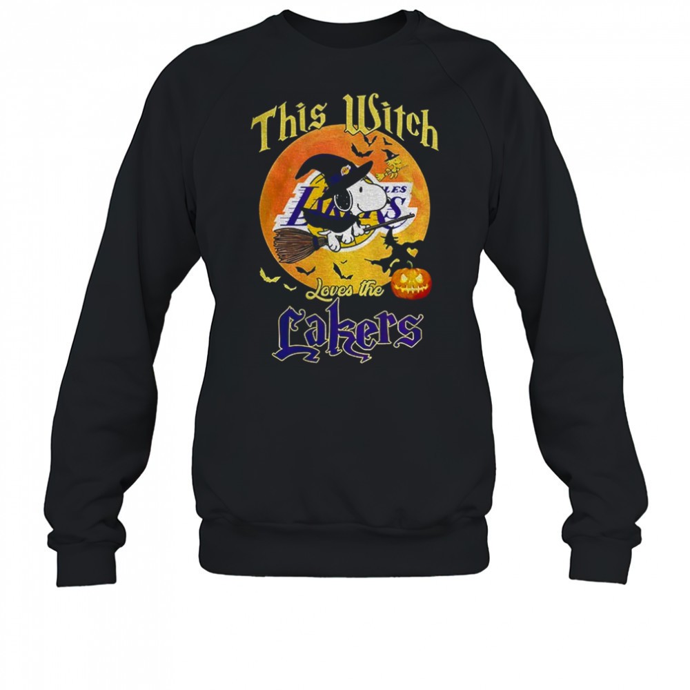 snoopy-and-woodstock-witches-this-witch-loves-the-los-angeles-lakers-halloween-s-84w42owt Snoopy and Woodstock witches this witch loves the Los Angeles Lakers Halloween shirt