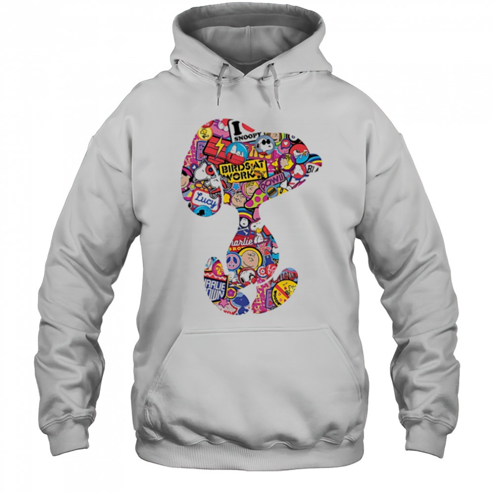 Snoopy Birds at work shirt