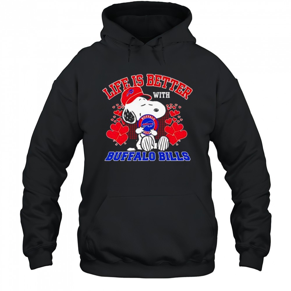 Snoopy Buffalo Bills NFL life is better with Bills mafia shirt