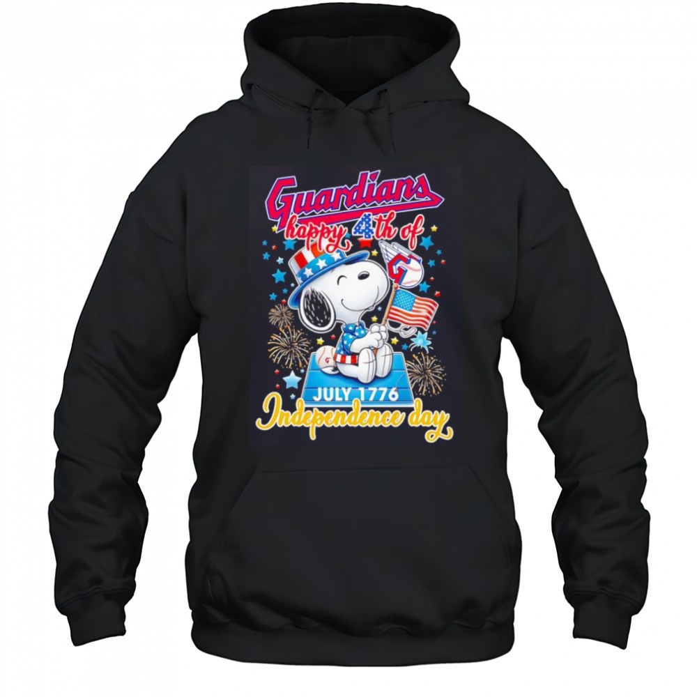 Snoopy Cleveland Guardians Happy 4th of July 1776 Independence day shirt
