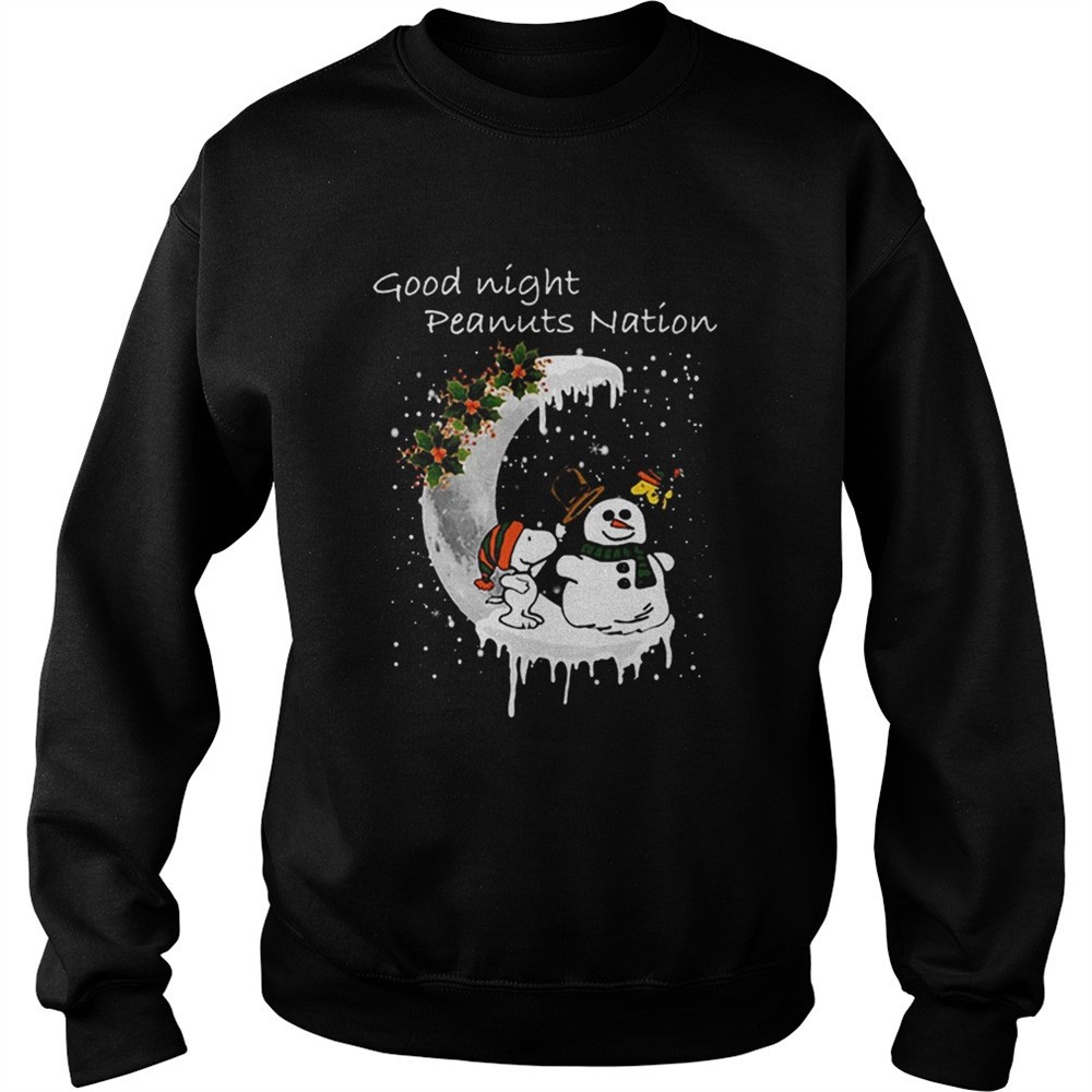 Snoopy good night Peanuts nation Christmas shirt