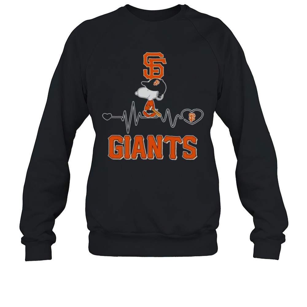Snoopy Heartbeat San Francisco Giants Shirt