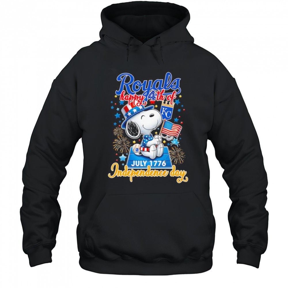 Snoopy Kansas City Royals Happy 4th of July 1776 Independence day shirt