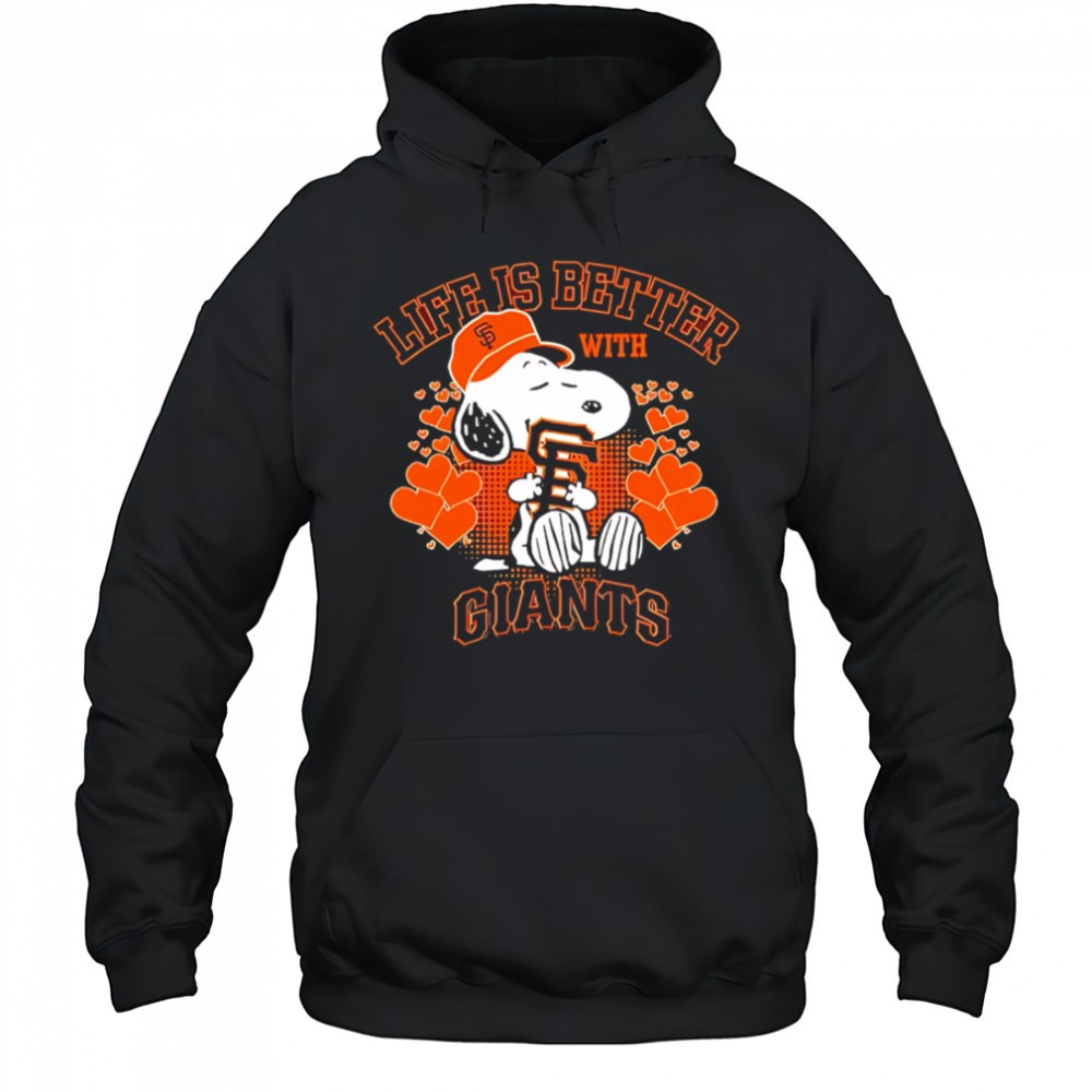 Snoopy Life is better with Giants shirt