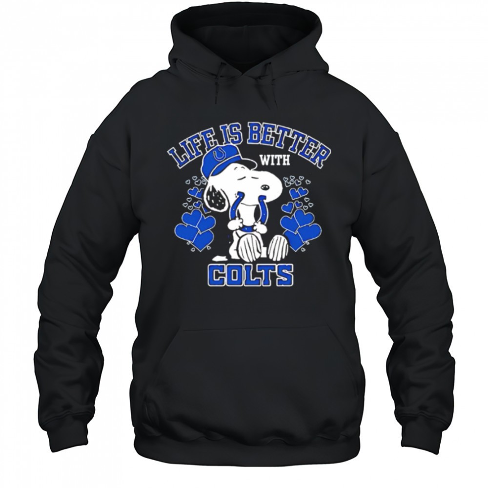 Snoopy Life Is Better With Indianapolis Colts shirt