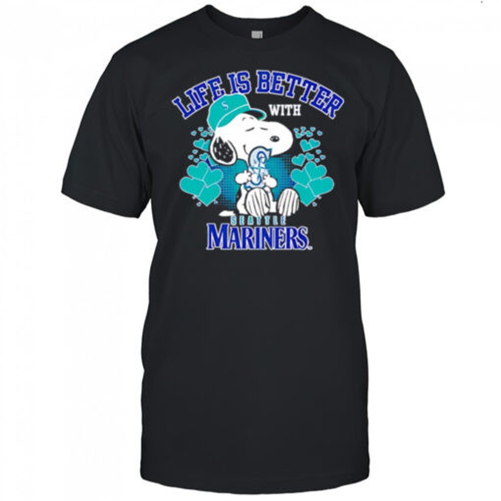 snoopy-life-is-better-with-mariners-shirt-fzecpojo Snoopy Life is better with Mariners shirt