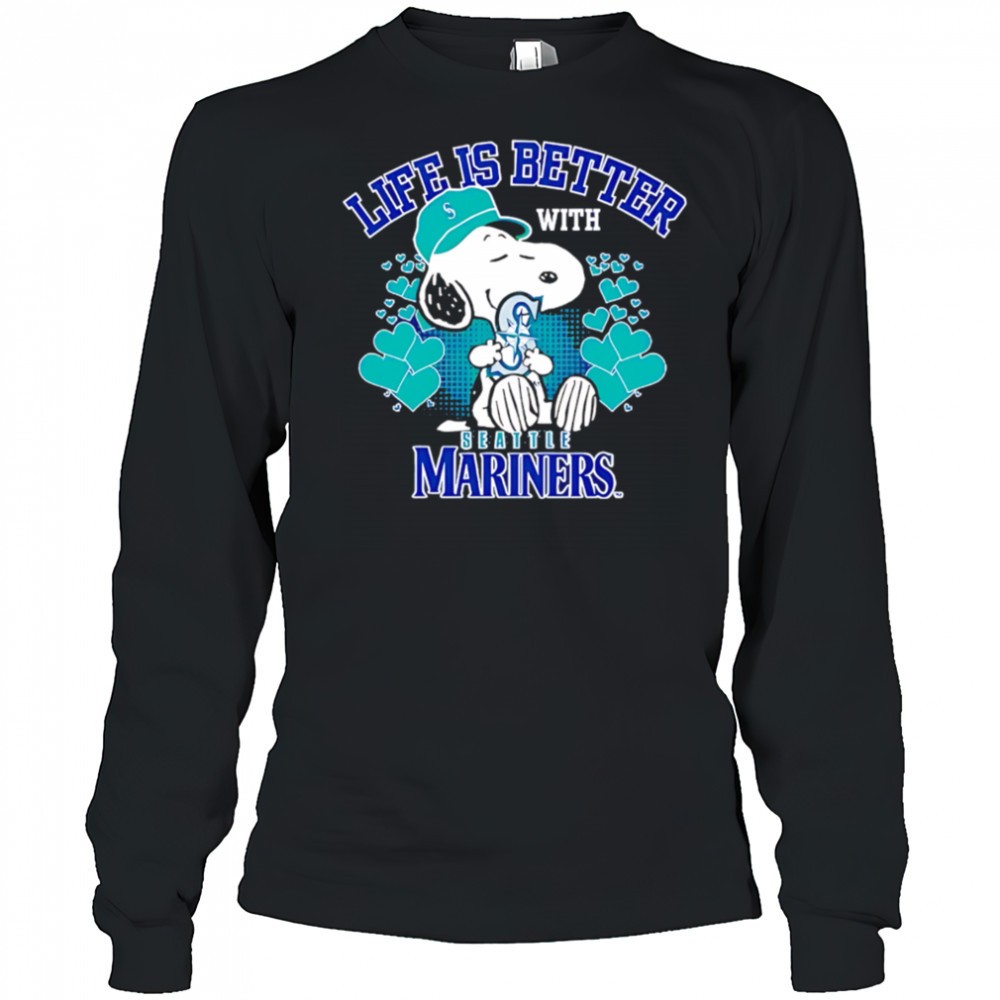 snoopy-life-is-better-with-mariners-shirt-fzecpojo Snoopy Life is better with Mariners shirt