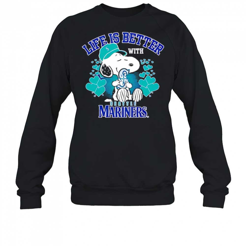 snoopy-life-is-better-with-mariners-shirt-fzecpojo Snoopy Life is better with Mariners shirt