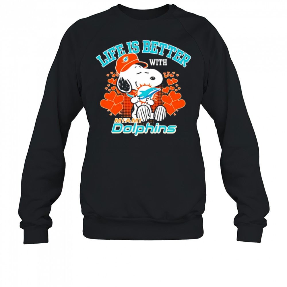 snoopy-life-is-better-with-miami-dolphins-shirt-zpk8vx6u Snoopy Life Is Better With Miami Dolphins shirt