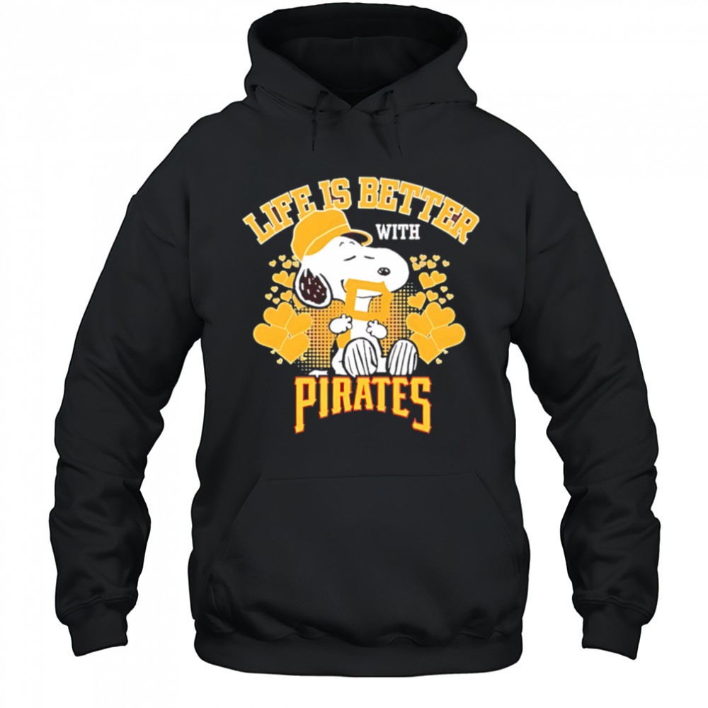 Snoopy Life is better with Pirates shirt