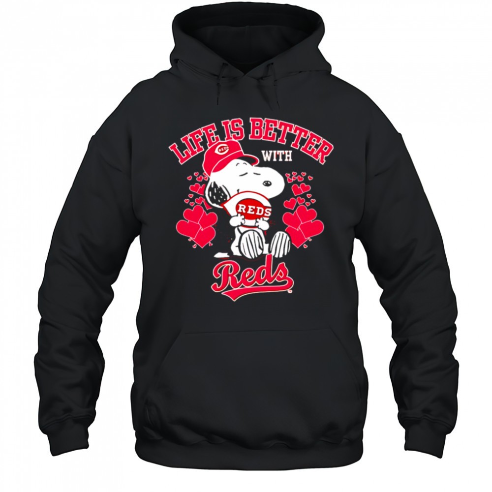 Snoopy Life is better with Reds shirt