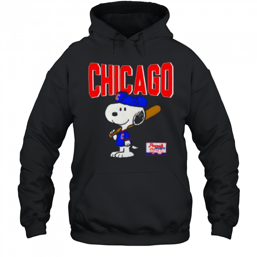 Snoopy Peanuts Ripple Junction Chicago Baseball shirt