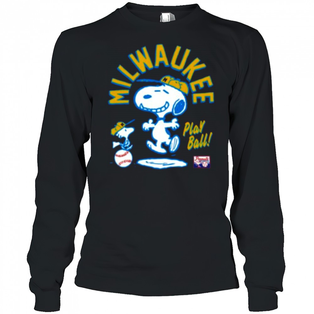 snoopy-peanuts-ripple-junction-milwaukee-baseball-shirt-l4r4kove Snoopy Peanuts Ripple Junction Milwaukee Baseball shirt