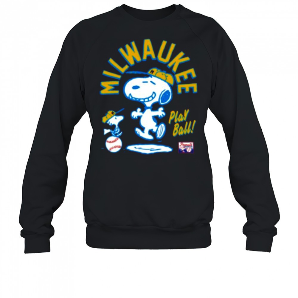 snoopy-peanuts-ripple-junction-milwaukee-baseball-shirt-l4r4kove Snoopy Peanuts Ripple Junction Milwaukee Baseball shirt