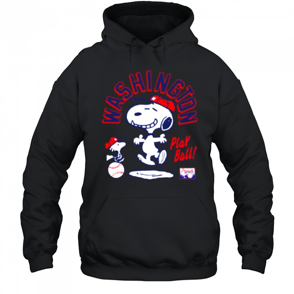 Snoopy Peanuts Ripple Junction Washington Baseball shirt