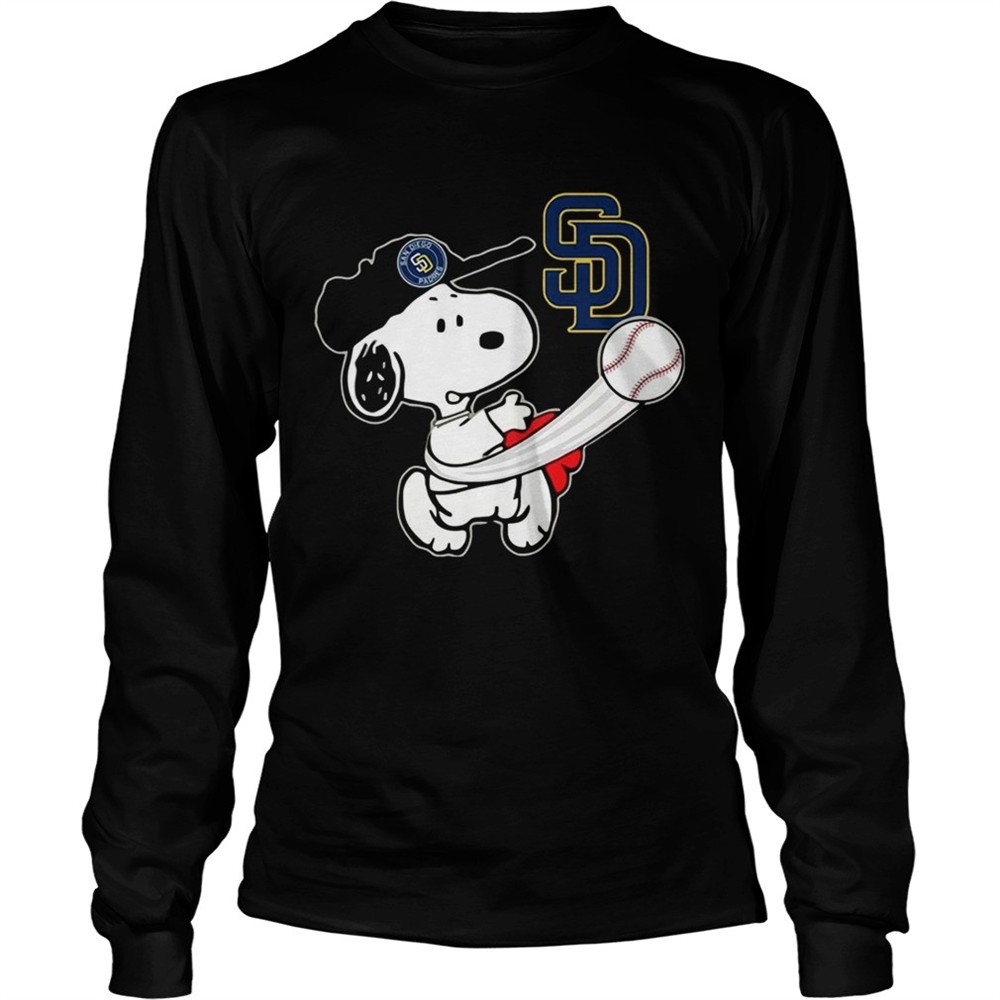snoopy-play-baseball-t-shirt-for-fan-padres-teams-b9moa7jd Snoopy Play Baseball T-Shirt For Fan Padres Teams