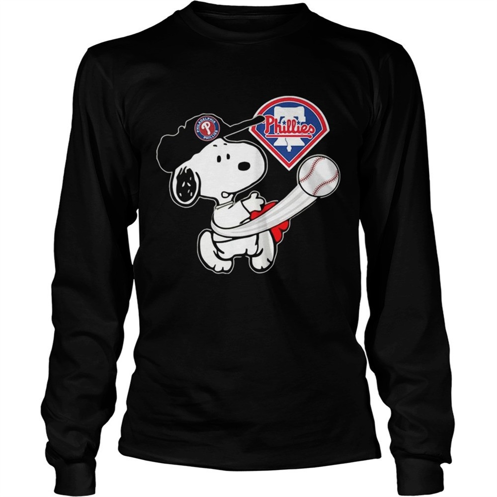 Snoopy Play Baseball T-Shirt For Fan Phillies Teams