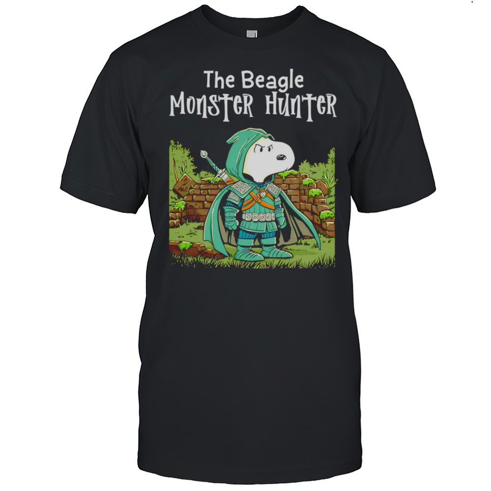 snoopy-the-beagle-monster-hunter-shirt-b1y135n8 Snoopy The Beagle Monster Hunter Shirt