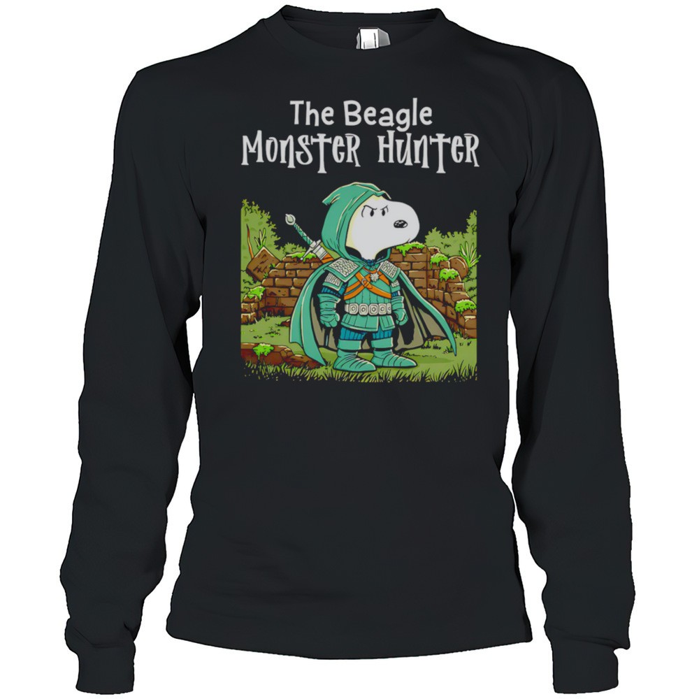 snoopy-the-beagle-monster-hunter-shirt-b1y135n8 Snoopy The Beagle Monster Hunter Shirt