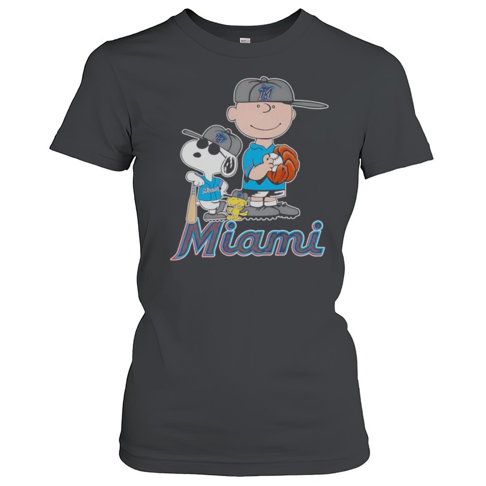 snoopy-woodstock-and-charlie-brown-miami-marlins-shirt-tg1e4itn Snoopy Woodstock And Charlie Brown Miami Marlins Shirt