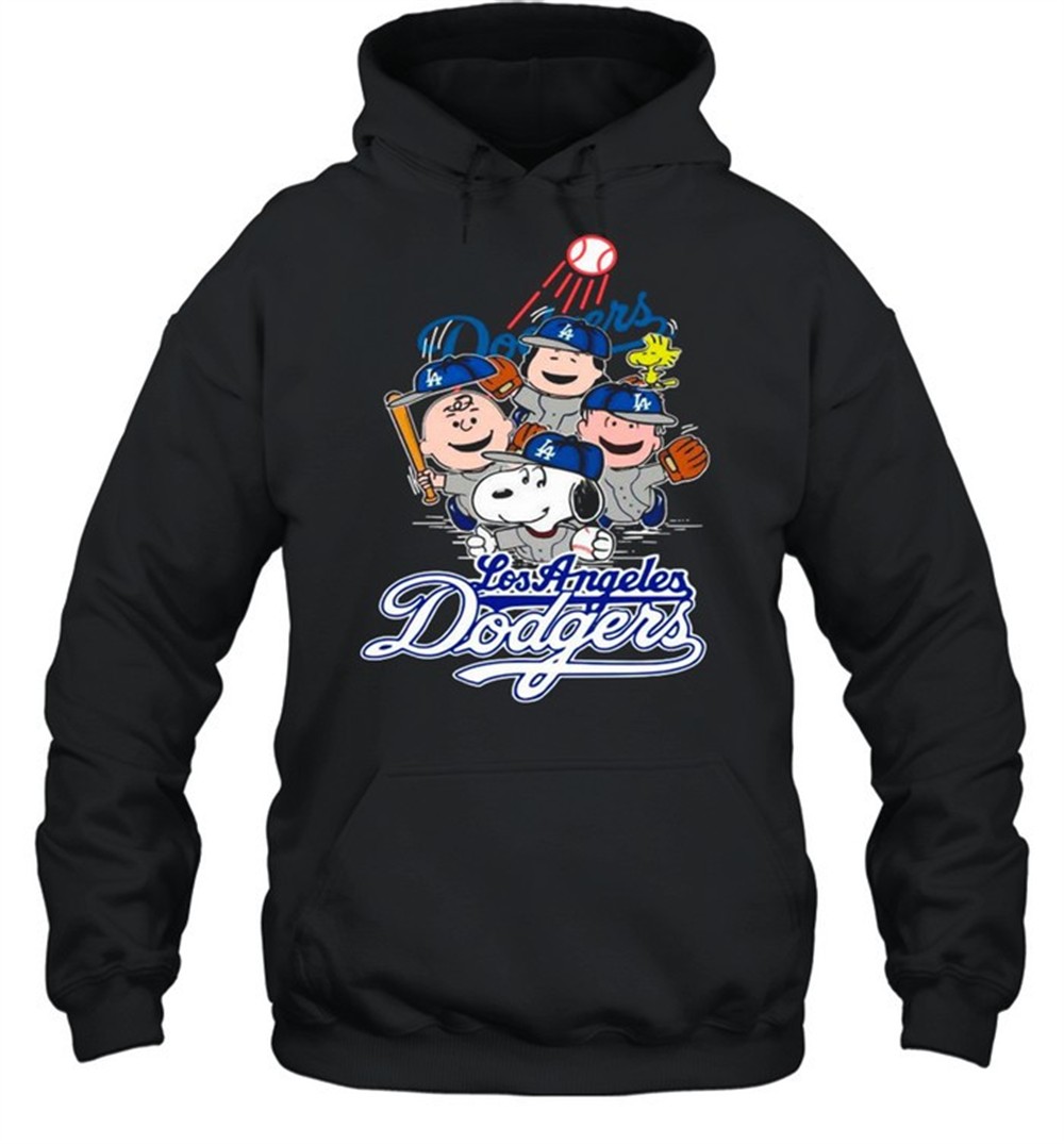 Snoopy Woodstock And The Peanuts Los Angeles Dodgers Baseball shirt