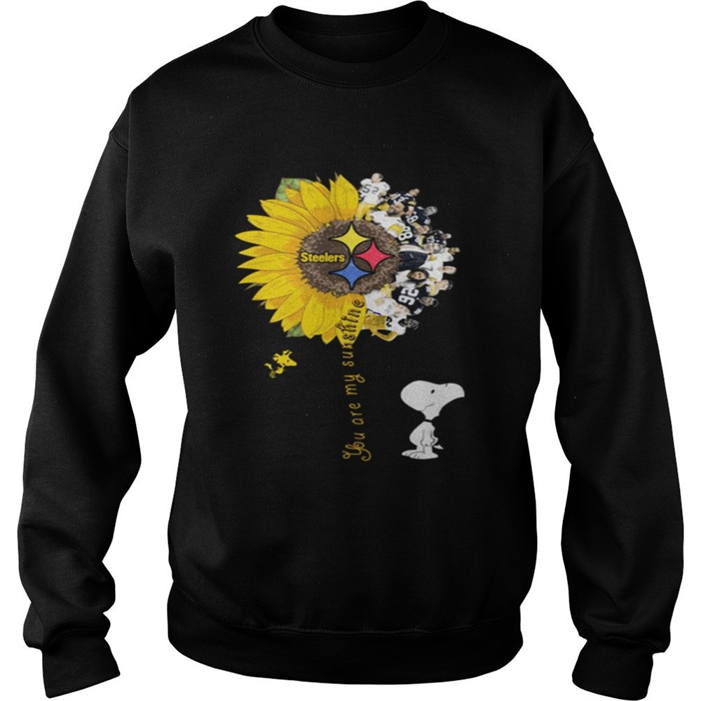 Snoopy Woodstock you are my sunshine Pittsburgh Steelers shirt