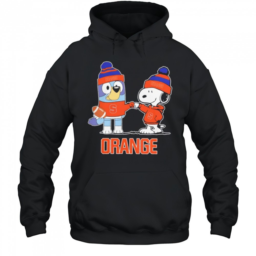 Snoopy x Bluey Syracuse Orange Football shirt