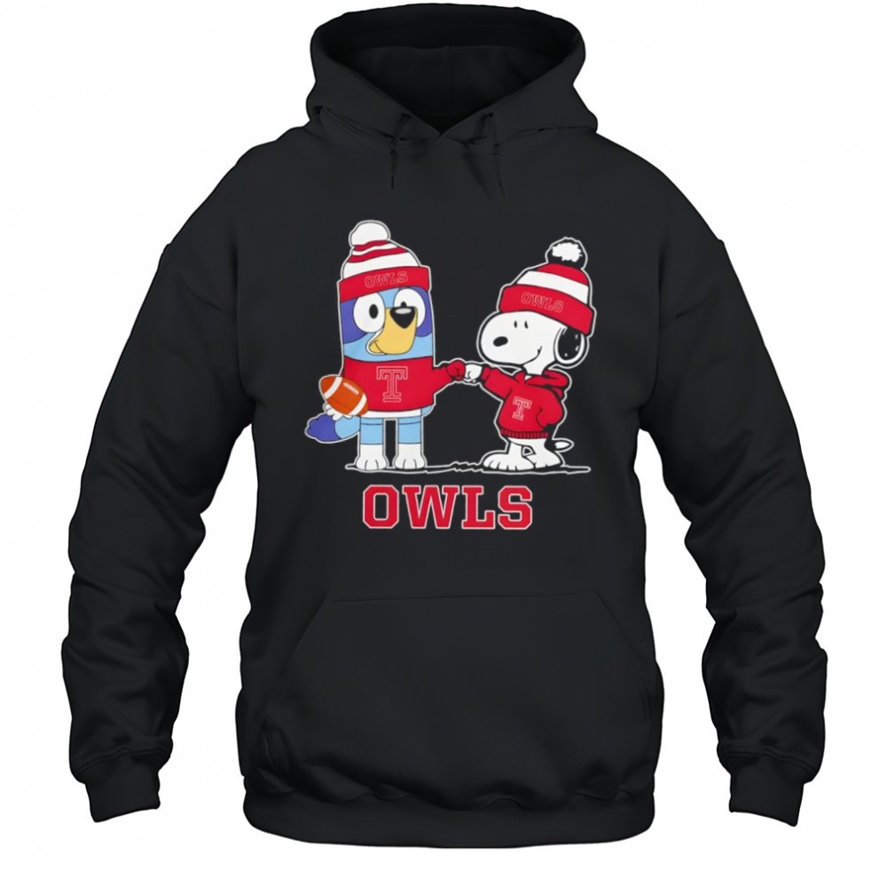 Snoopy x Bluey Temple Owls Football shirt