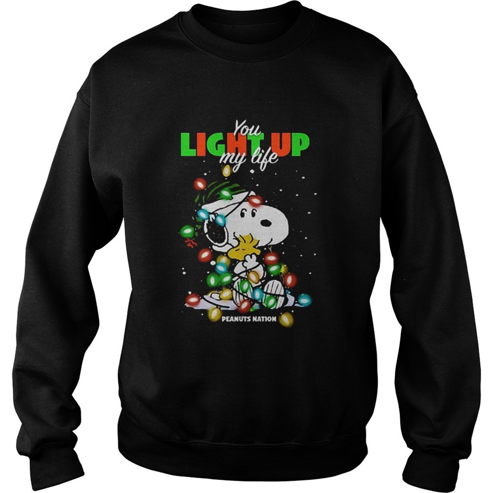 Snoopy You light up my life Peanuts nation Christmas shirt