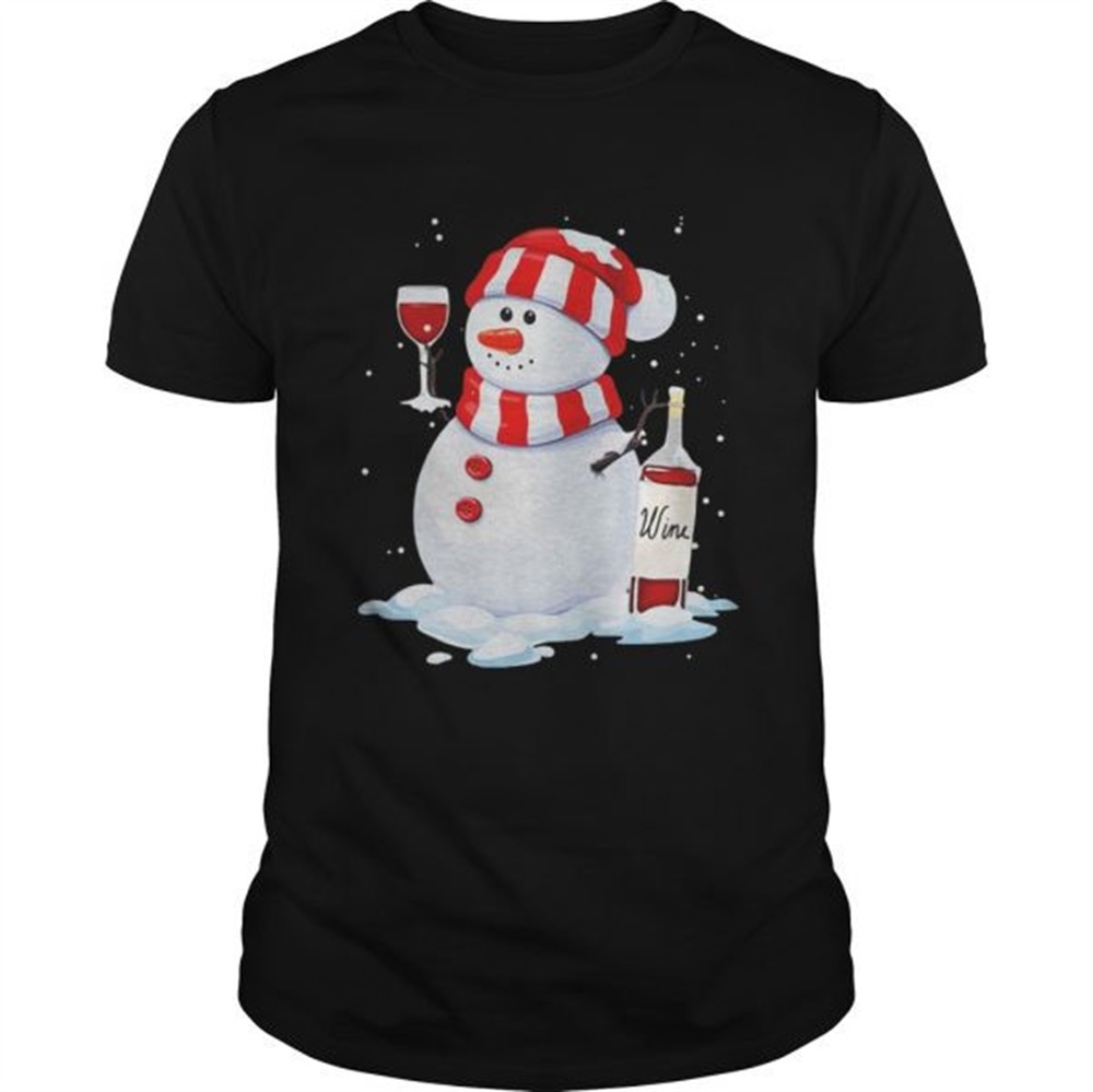 snowman-i-love-wine-shirt-hrn9411e Snowman I love wine shirt