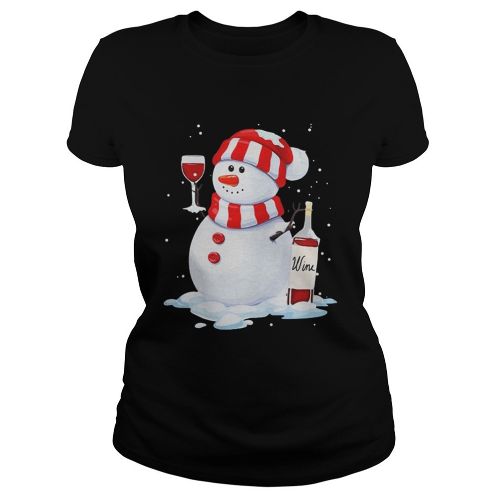 snowman-i-love-wine-shirt-hrn9411e Snowman I love wine shirt