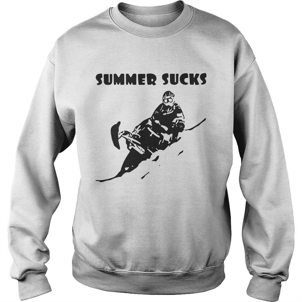 Snowmobile summer sucks shirt