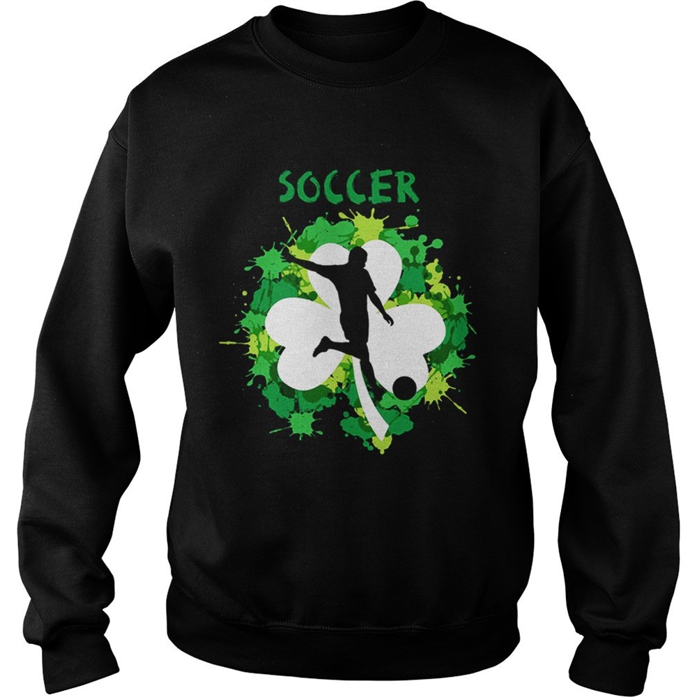 Soccer Shamrock Irish St Pattys Day Sport Shirt