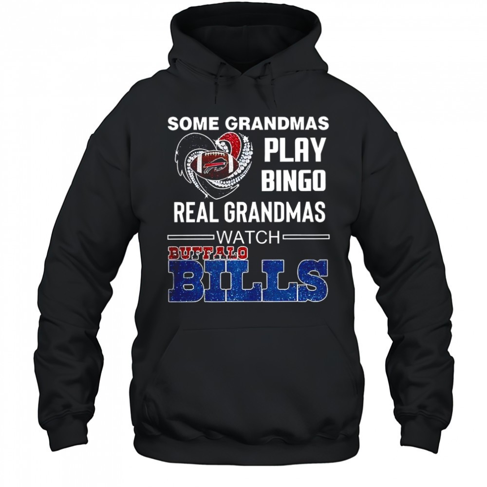 Some grandmas play bingo real grandmas watch Buffalo Bills game diamond heart