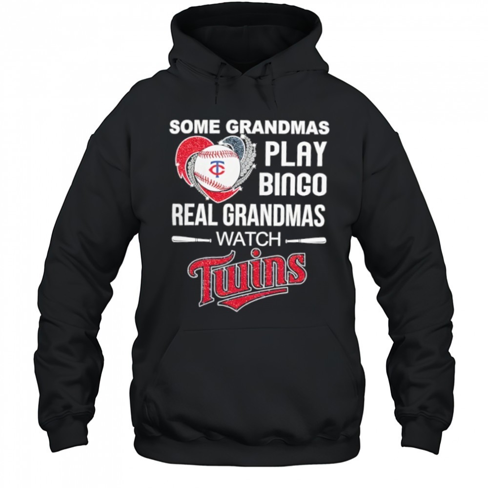 Some grandmas play bingo real grandmas watch Minnesota Twins shirt