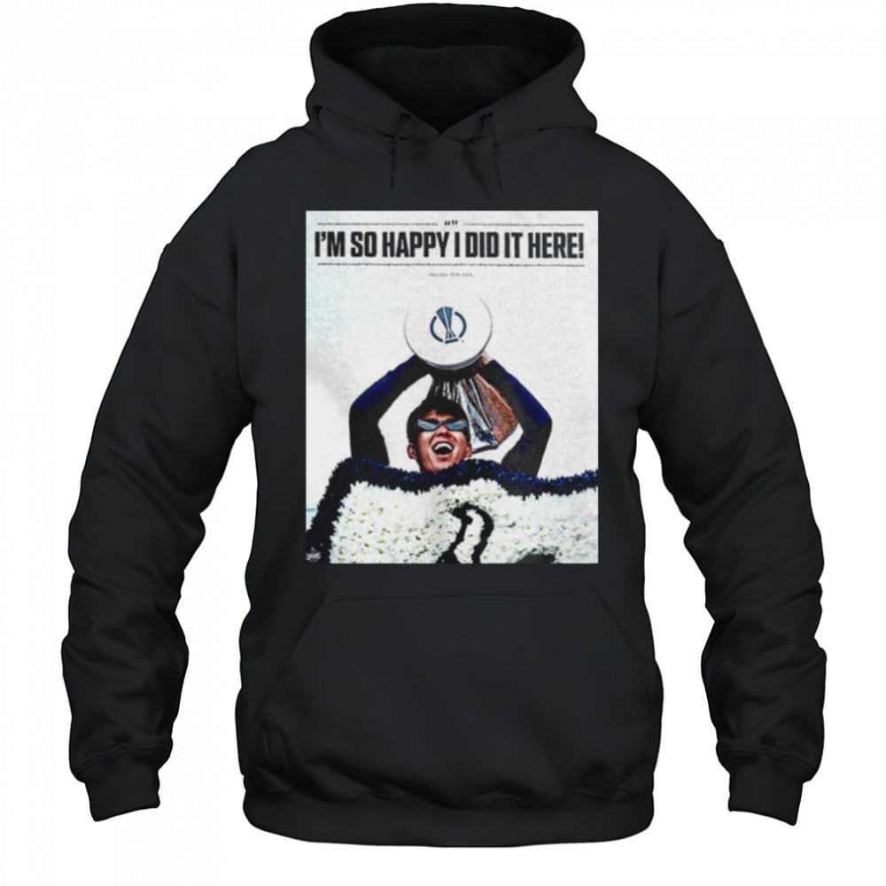 Son Heung Min im so glad that i did it here shirt