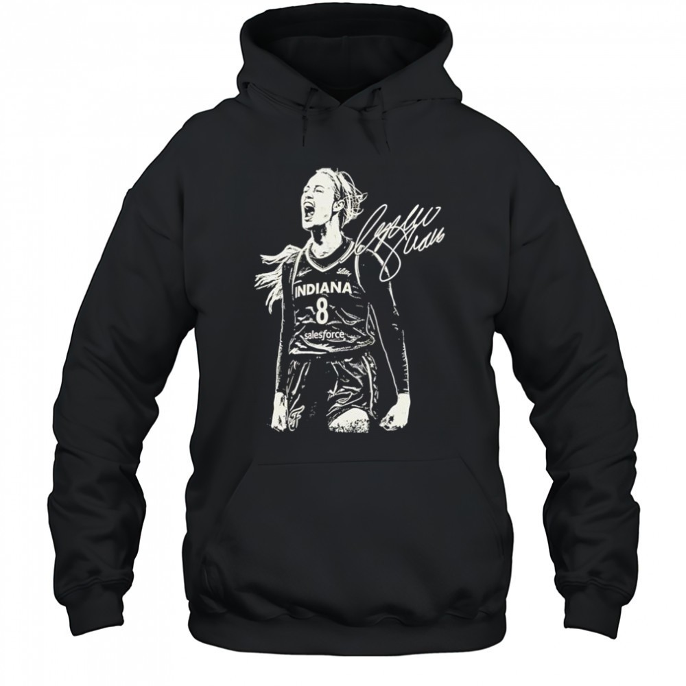 Sophie Cunningham Indiana Fever signature poster shirt
