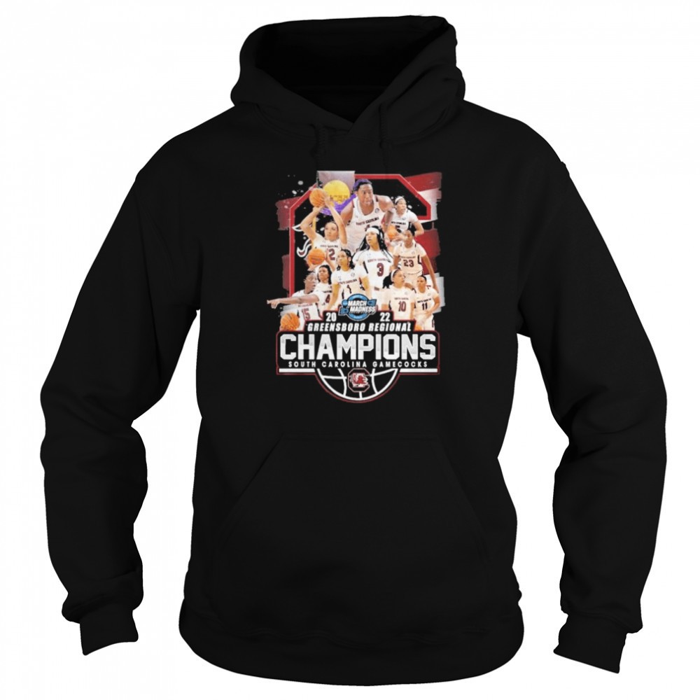 South carolina gamecocks 20200 greensboro regional champion march madness team player shirt