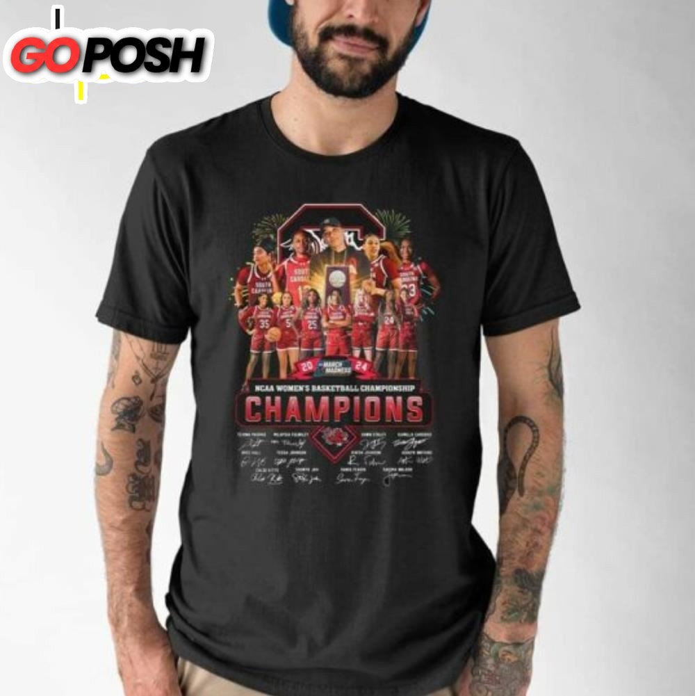 South Carolina Gamecocks Womens Basketball NCAA Championship Champions 2025 T-shirt