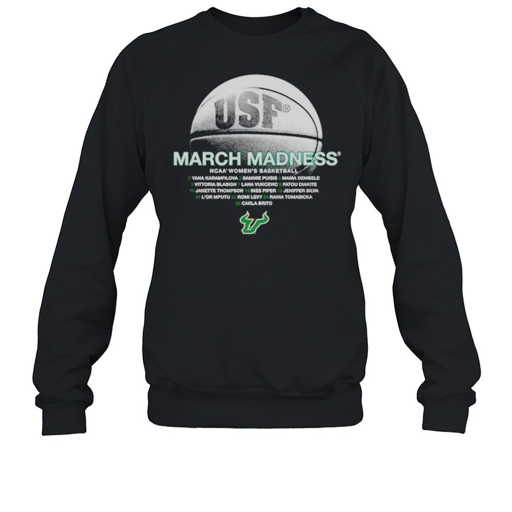 South Florida Bulls 2025 March Madness NCAA Womens Basketball Name Team Shirt