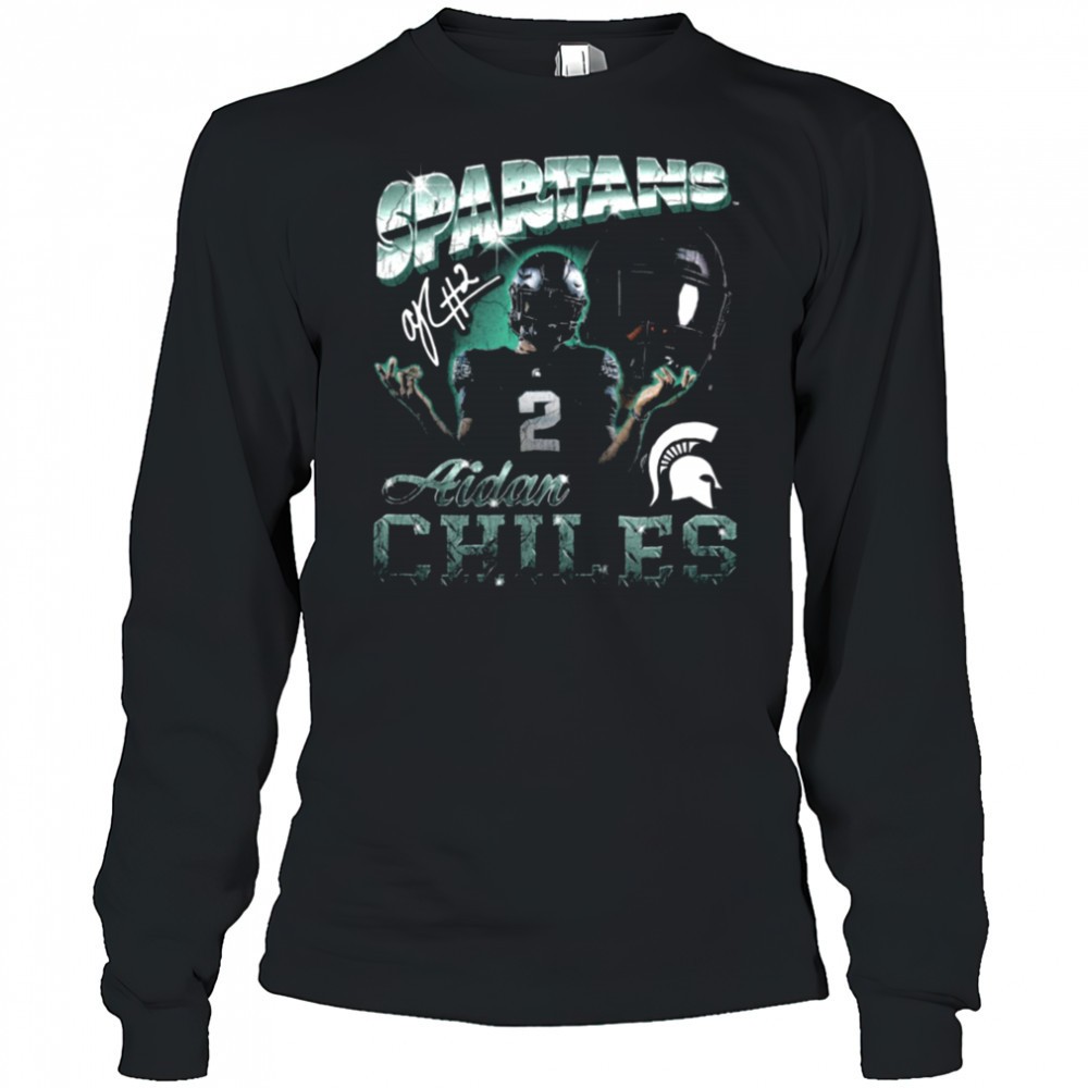 spartans-aidan-chiles-2-football-player-graphic-t-shirt-rbtputfp Spartans Aidan Chiles #2 Football Player Graphic T Shirt