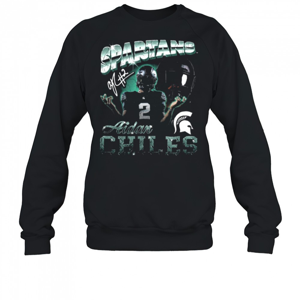 spartans-aidan-chiles-2-football-player-graphic-t-shirt-rbtputfp Spartans Aidan Chiles #2 Football Player Graphic T Shirt